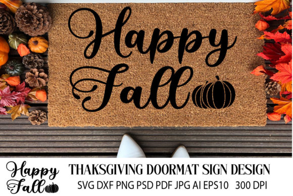 Fall Doormat Sign SVG: A Designer's Review for Embroidery