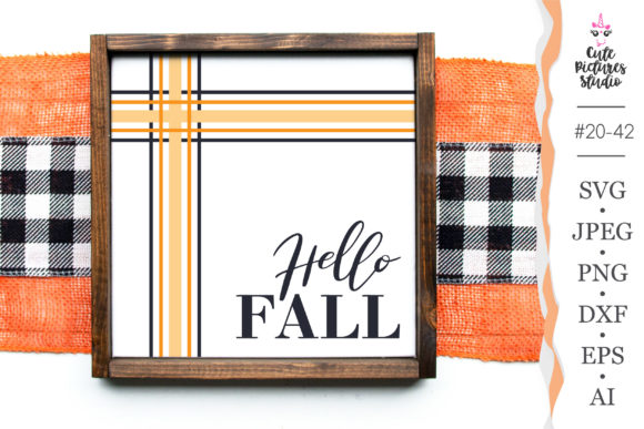 Reviewing the Hello Fall Wooden Plaid Border Plaque
